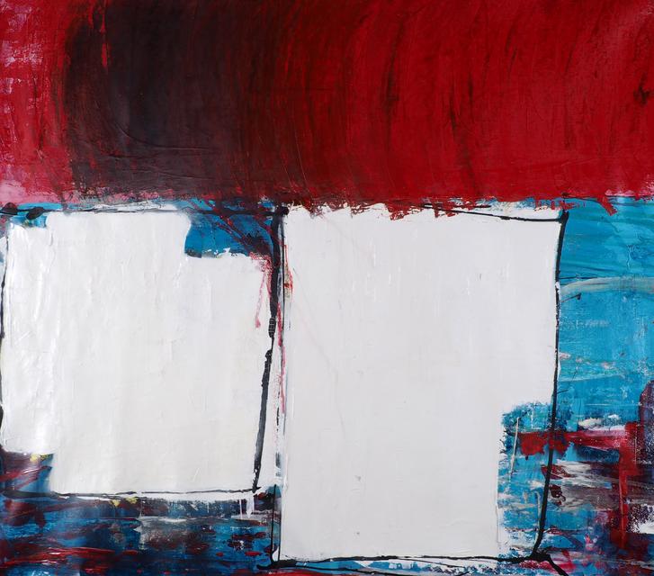 Zwei Ehemalige Rechtecke / Two Former Rectangles - 2025 | 70x60cm | acrylic, oil, pastel on canvas